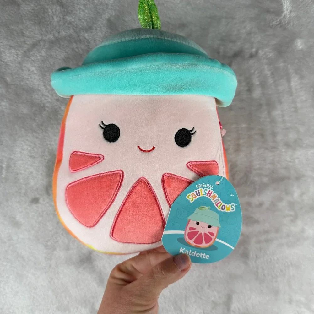 Squishmallows Orange Grapefruit Slice Plush Toy Hat 7 Inch